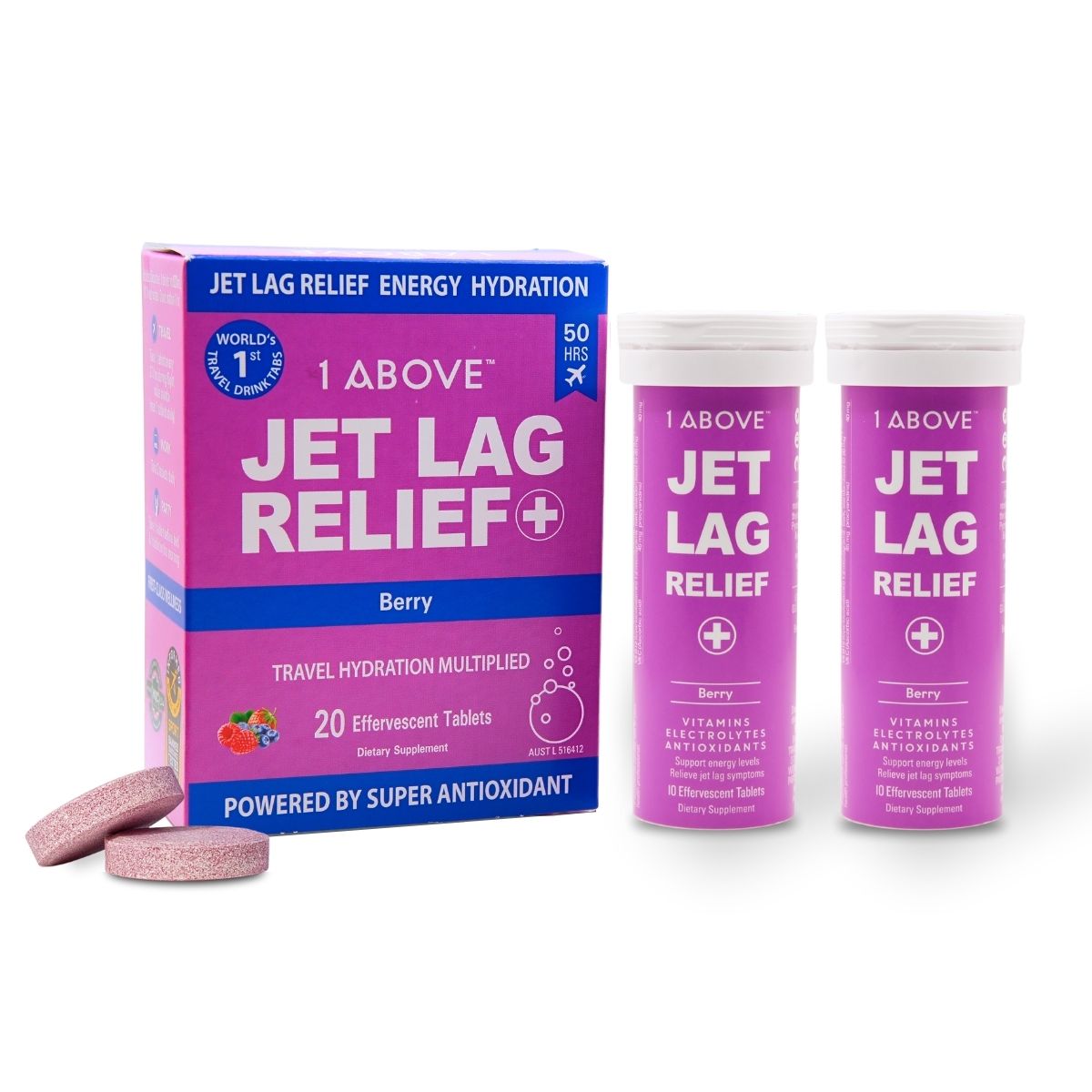 2 Pack of 10 Effervescent Tablets - Berry Flavour (Makes 10 litres)