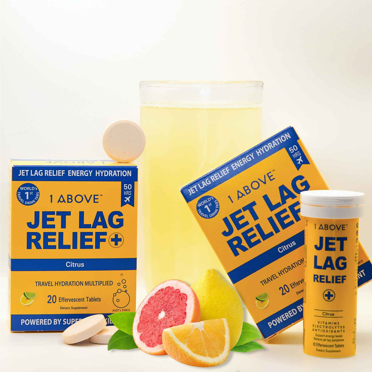 4 Pack of 10 Effervescent Tablets - Citrus Flavour (Makes 20 litres)